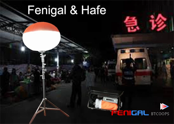 Dimmed Glare Free 480W LED Safety Lighting Balloon For Rescue And Construction