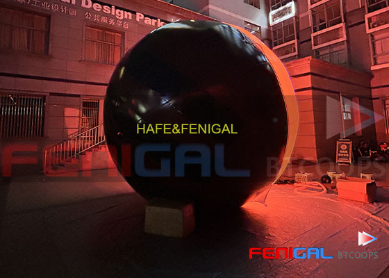 3-6kW Spherical RGB LED Film Balloon Light with 5m Diameter and DMX Control
